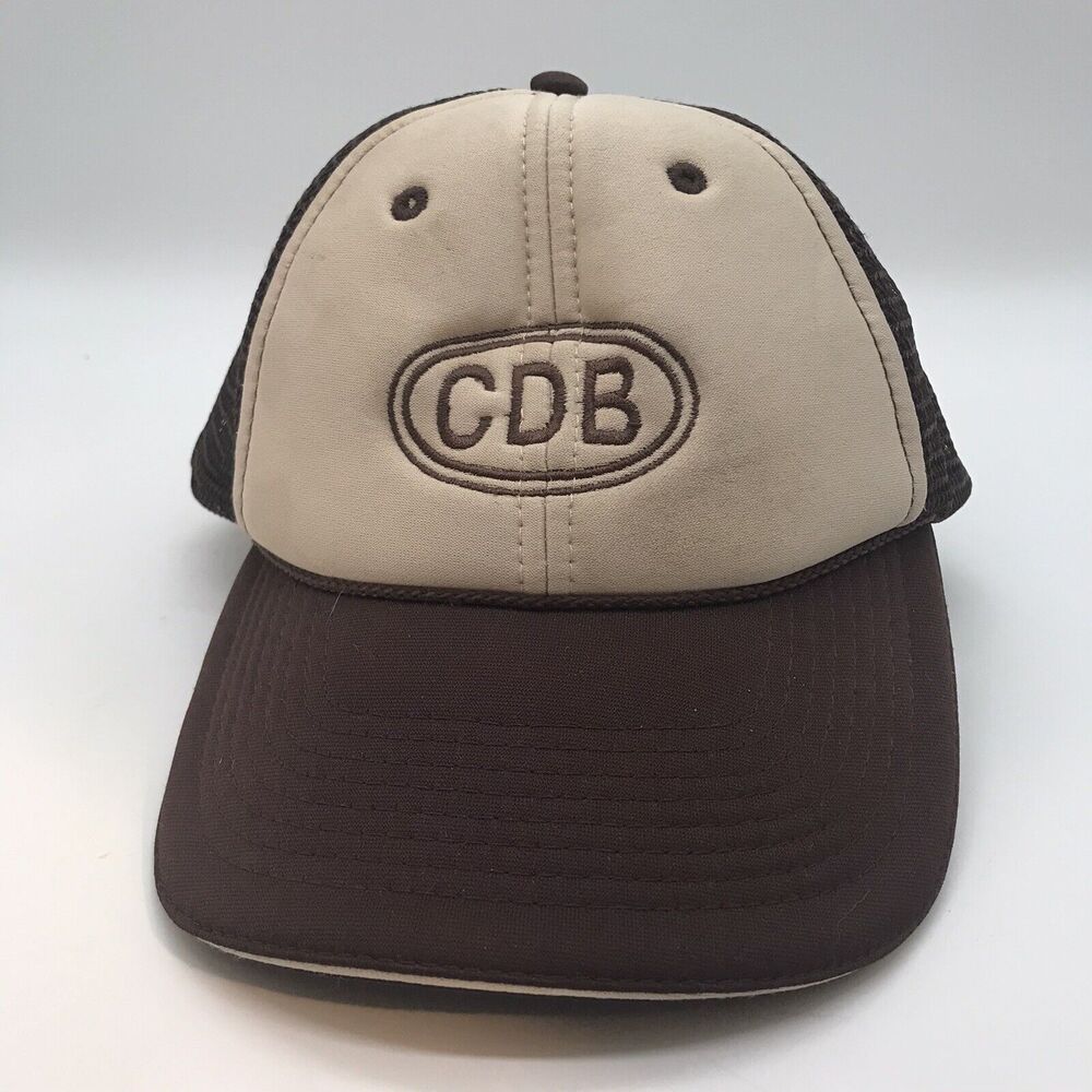 Vintage Otto Brand Brown Baseball Cap CDB Snapback Foam Front Trucker Dad Hat